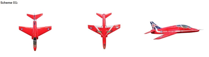 Pilot-RC BAE Hawk 1.8m (70.9″) Landing Gear Combo  color scheme 01