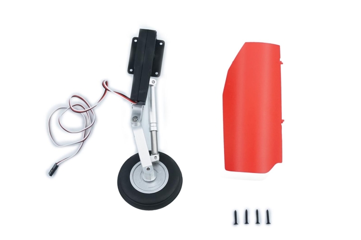 Hauptfahrwerk inklusive Fahrwerksklappe blau (R) für XFly Alpha 80mm EDF Jet