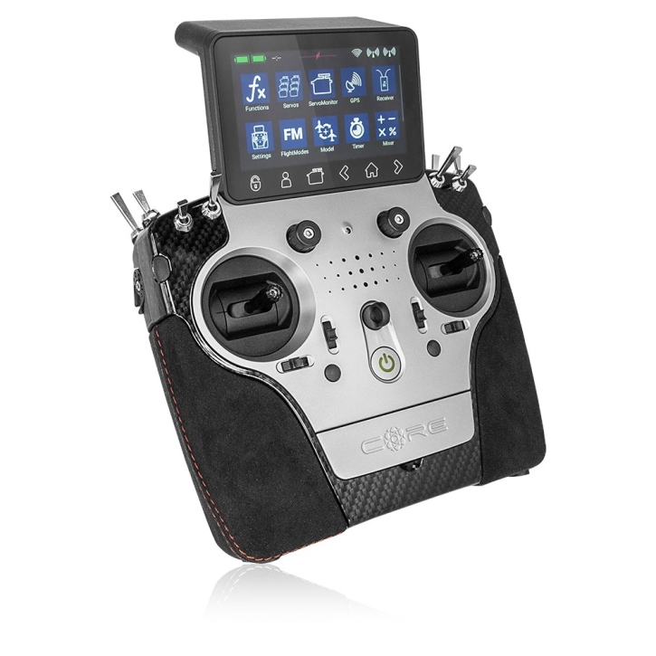 PowerBox Fernsteuersystem CORE - Handsender titan inkl. Koffer, Gurt und 1x PBR-9D
