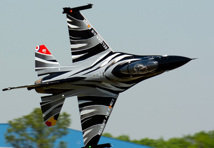 Jetlegend F-16C 1/5 PNP-Version DARK VADOR Belgian Airforce